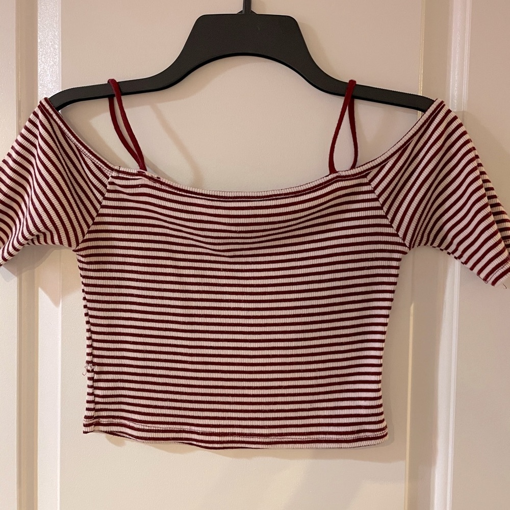 Off the shoulder crop top